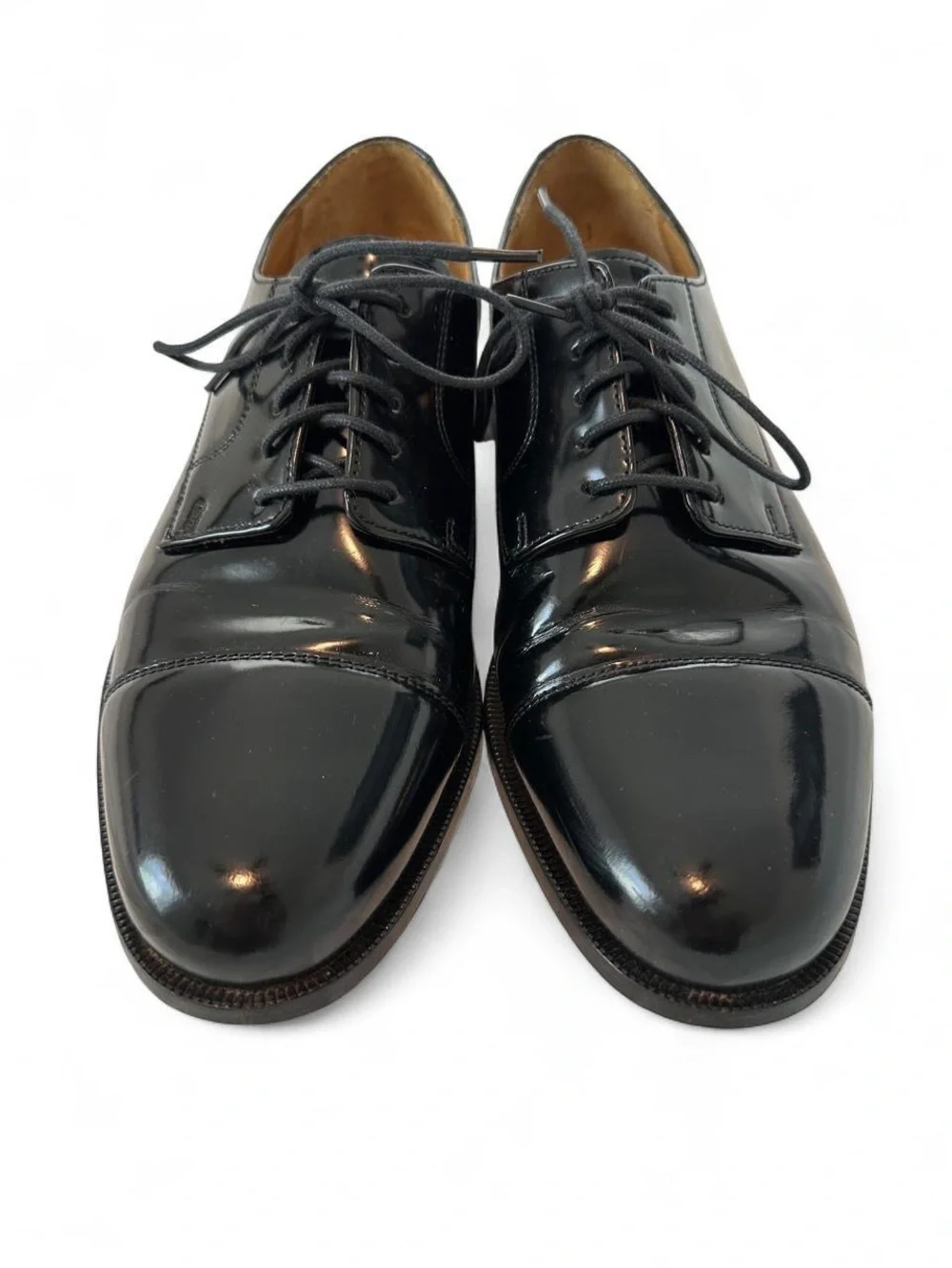 Men 10 Cole haan Classic Black Cap Toe Leather Oxford